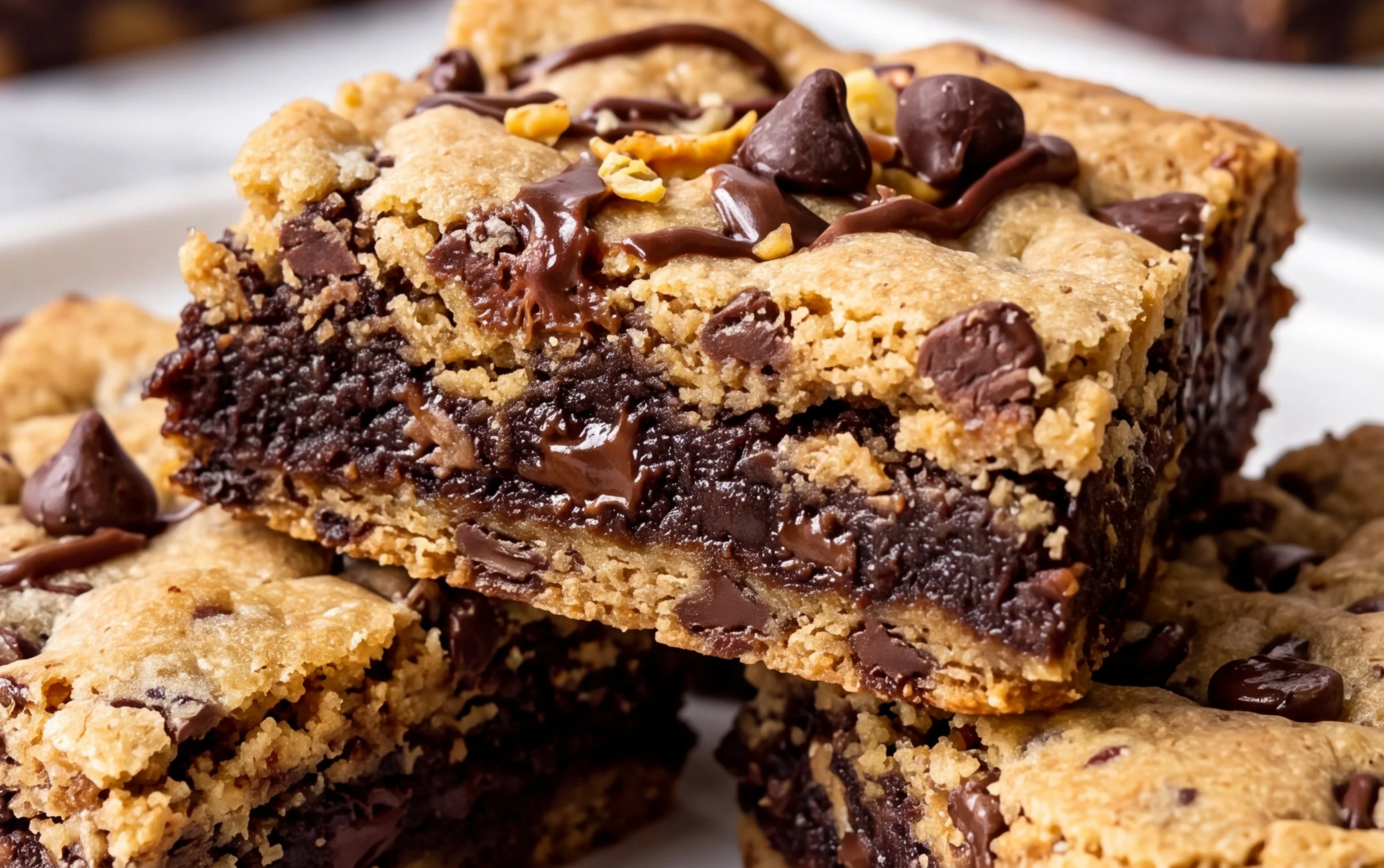 Fudgy Chewy Browkies (Brookies)
