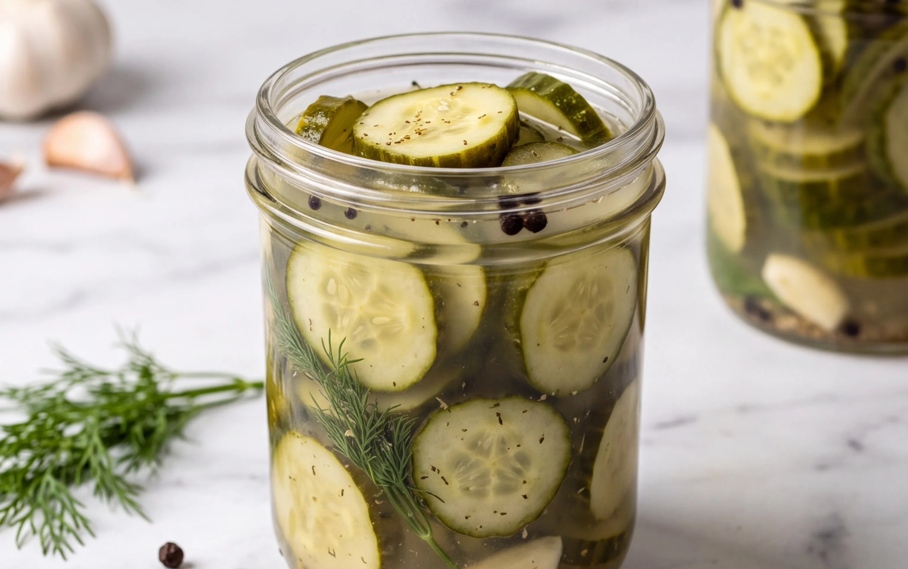 Easy Ranch Refrigerator Pickles No Canning